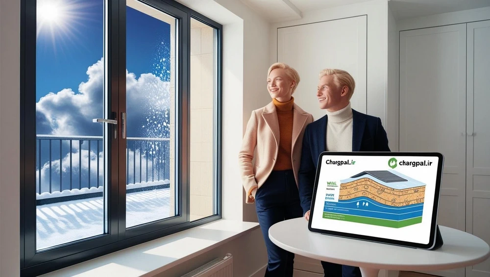 نمایش تاثیر عایق بندی ساختمان بر کاهش مصرف انرژی